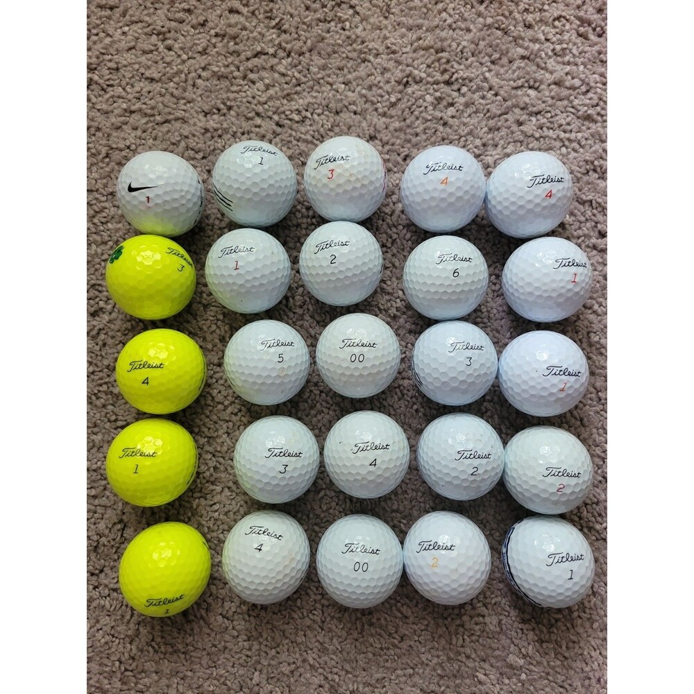 Titleist Golf Balls Lot of 24 and 1 Nike